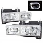 1995 Chevy 1500 Pickup Halo Headlights Clear