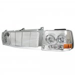 2000 Chevy Tahoe Chrome Grille and Headlight Facelift Conversion Kit