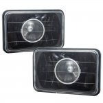 1984 Chevy Celebrity 4 Inch Black Sealed Beam Projector Headlight Conversion