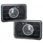 1986 Dodge Diplomat 4 Inch Black Sealed Beam Projector Headlight Conversion