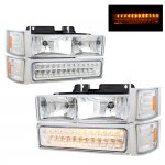 Chevy Tahoe 1995-1999 Headlights and LED Bumper Lights