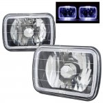 1983 Chevy C10 Pickup Black 7 Inch Halo Sealed Beam Headlight Conversion