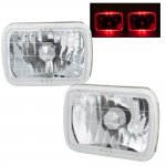 1980 Chevy Malibu Red Halo Sealed Beam Headlight Conversion