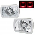 1995 Chevy Tahoe Red Halo Sealed Beam Headlight Conversion
