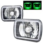 1982 GMC Truck Green Halo Black Chrome Sealed Beam Headlight Conversion