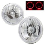 1988 Mitsubishi Montero Red Halo Sealed Beam Headlight Conversion