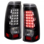 2001 Chevy Silverado 2500HD LED Tail Lights Black and Clear