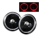 1975 Chevy Monza Red Halo Black Sealed Beam Headlight Conversion