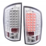 2009 Dodge Ram 3500 LED Tail Lights Chrome Clear