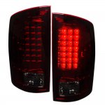 2008 Dodge Ram 2500 LED Tail Lights Red Smoked