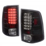 2015 Dodge Ram 3500 LED Tail Lights Black