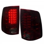 2015 Dodge Ram 3500 LED Tail Lights Red Smoked