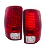 GMC Yukon Denali 2001-2006 LED Tail Lights Red Clear