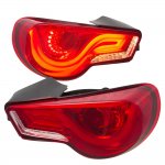 2017 Subaru BRZ JDM LED Tail Lights Red Clear