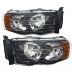 Dodge Ram 2500 2003-2005 Black Headlights