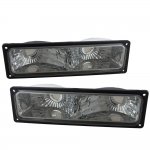 1998 Chevy Suburban Smoked Front Bumper Lights