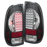 2003 Ford F150 Black Chrome LED Tail Lights