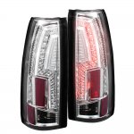 1989 Chevy 3500 Pickup Chrome Custom LED Tail Lights