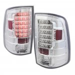 2016 Dodge Ram 3500 LED Tail Lights Chrome Clear