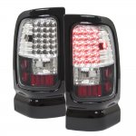 2000 Dodge Ram 3500 LED Tail Lights Black Chrome