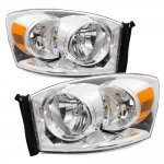 Dodge Ram 2500 2006-2009 Clear Euro Headlights