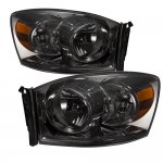 2007 Dodge Ram Smoked Euro Headlights