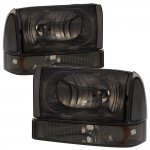 2004 Ford F350 Super Duty Smoked Headlights Bumper Lights and Corner Lights