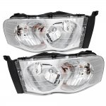 Dodge Ram 2002-2005 Chrome Clear Headlights