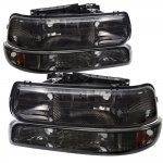 Chevy Silverado 1999-2002 Smoked Euro Headlights and Bumper Lights