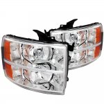 2012 Chevy Silverado 2500HD Chrome Headlights