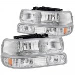 2002 Chevy Silverado Clear Euro Headlights and Bumper Lights