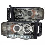 2003 Dodge Ram 2500 Smoked Halo Projector Headlights with LED