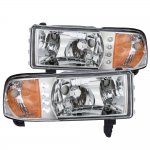 2001 Dodge Ram 2500 Chrome Headlights LED DRL