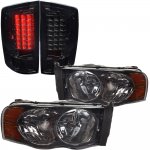 2005 Dodge Ram 2500 Smoked Headlights and LED Tail Lights