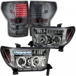 2010 Toyota Tundra Smoked Projector Headlights and LED Tail Lights