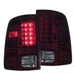 2012 Dodge Ram 2500 Red and Smoked LED Tail Lights