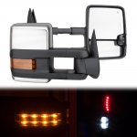 1991 Chevy 2500 Pickup Chrome Power Towing Mirrors LED Lights