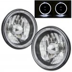 1969 Ford Bronco Black Chrome Halo Sealed Beam Headlight Conversion