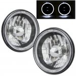 1965 Ford Mustang Black Chrome Halo Sealed Beam Headlight Conversion