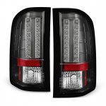 2012 Chevy Silverado 2500HD Black LED Tail Lights