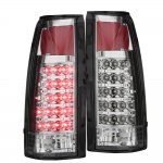 Chevy Silverado 1988-1998 Chrome LED Tail Lights