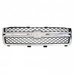 2013 Chevy Silverado 2500HD Chrome Replacement Grille with Gray Insert