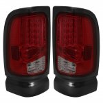 1999 Dodge Ram LED Tail Lights Red Smoked