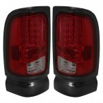 2001 Dodge Ram 2500 LED Tail Lights Red Smoked