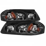 Chevy Impala 2000-2005 Black Euro Headlights