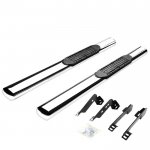 2012 Chevy Silverado 1500 Regular Cab Nerf Bars Stainless Steel 4 Inch Oval