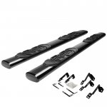 2015 Chevy Silverado 1500 Double Cab Nerf Bars Black 6 Inches Oval