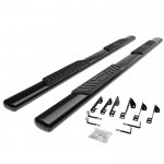 2007 Chevy Silverado 2500HD Crew Cab Nerf Bars Black 5 Inches Oval