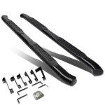 2002 Chevy Silverado 1500 Extended Cab Nerf Bars Curved Black 4 Inches Oval