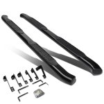 2006 Chevy Silverado 1500 Crew Cab Nerf Bars Curved Black 4 Inches Oval